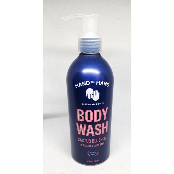 Hand In Hand Sustainable Suds: Cactus Blossom, Bergamot & Crisp Basil Body Wash - Picture 1 of 11